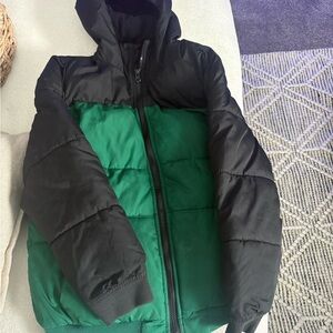 Boys size large 10-12 Old Navy Black Hooded Jacket